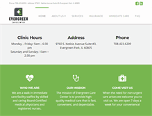 Tablet Screenshot of evergreencarecenter.com